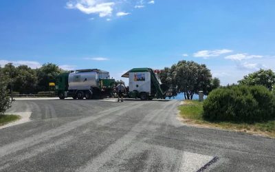 Dvostruka površinska obrada prilazne ceste i parkinga u općini Tar-Vabriga